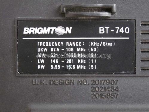 Brigmton PLL BT-740; Ferson Electrónica; (ID = 1564647) Radio