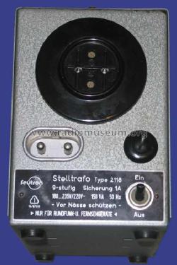 Stelltransformator 2118; Feutron Greiz, VEB; (ID = 802536) Power-S