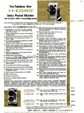 Swiss Pocket Dictater 300; Fi-Cord Ltd.; London (ID = 1357865) Enrég.-R