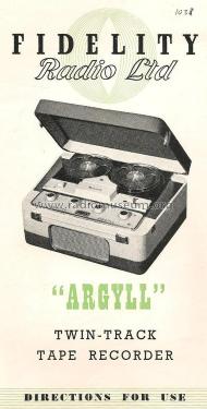 Argyll Major ; Fidelity Radio Co. (ID = 1727983) Sonido-V