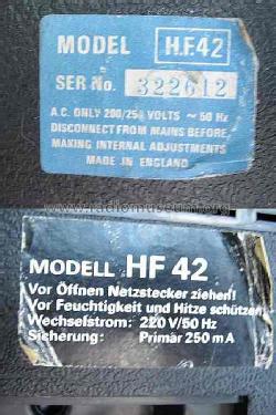 HF42; Fidelity Radio Co. (ID = 790128) R-Player