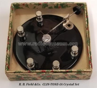 Clin-Tone-Ia Crystal Receiver ; Field & Co., R. B.; (ID = 2539368) Galène