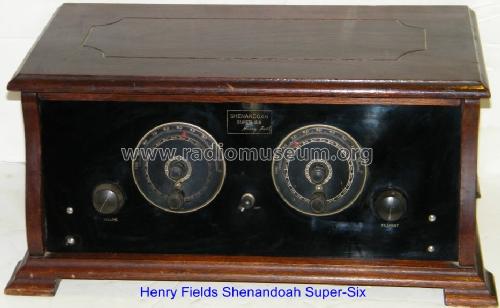 Shenandoah Super-Six ; Fields, Henry; (ID = 940304) Radio