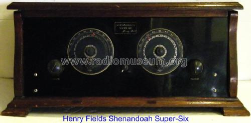 Shenandoah Super-Six ; Fields, Henry; (ID = 940305) Radio