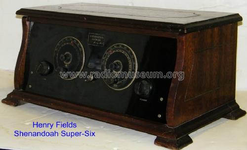 Shenandoah Super-Six ; Fields, Henry; (ID = 940306) Radio