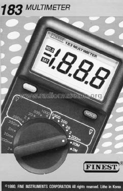 Multimeter 183; Fine Instruments (ID = 1606827) Equipment