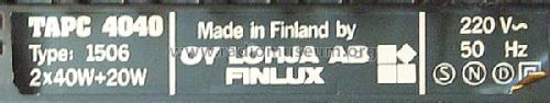 TAPC 4040; Finlux brand (ID = 1470356) Radio