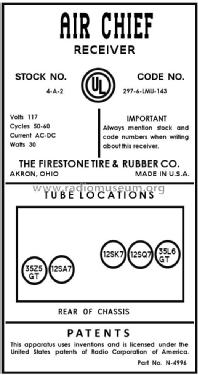4-A-2 Air Chief ; Firestone Tire & (ID = 2936904) Radio