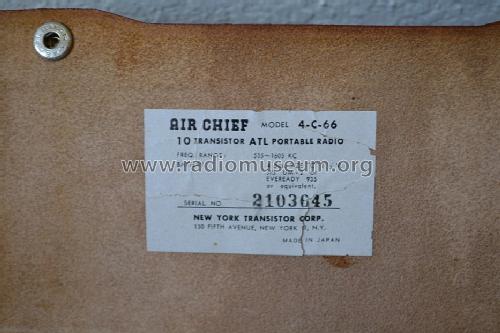 Air Chief Ten Transistor ATL High Fidelity 4-C-66; Firestone Tire & (ID = 1506458) Radio