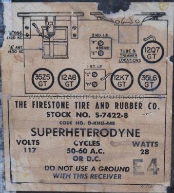 S7422-8 ; Firestone Tire & (ID = 1457225) Radio