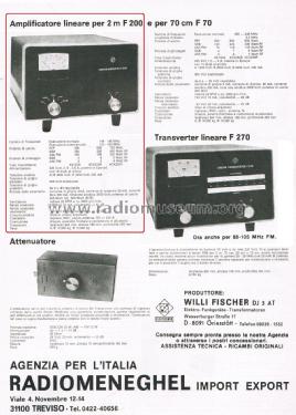 Linear Amplifier F200; Fischer, Willi; (ID = 2803012) Amateur-D