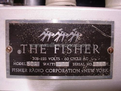 50-A; Fisher Radio; New (ID = 1406341) Verst/Mix