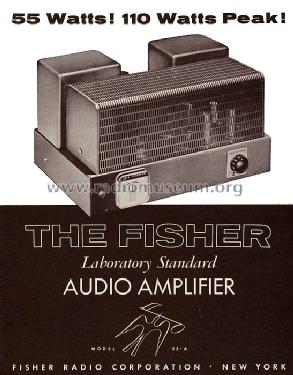 55-A; Fisher Radio; New (ID = 579841) Verst/Mix