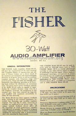80-AZ; Fisher Radio; New (ID = 1630252) Ampl/Mixer