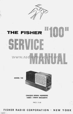 the 100 100-AZ; Fisher Radio; New (ID = 1791586) Ampl/Mixer
