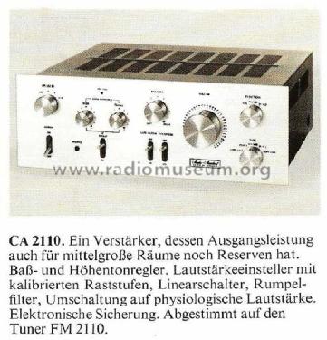 CA-2110E; Fisher Radio; New (ID = 1593452) Ampl/Mixer