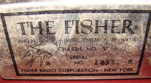 Chassis 51; Fisher Radio; New (ID = 1936527) Verst/Mix