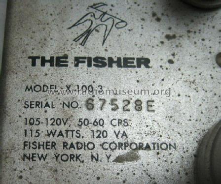 Control Amplifier X-100-3; Fisher Radio; New (ID = 2732257) Ampl/Mixer