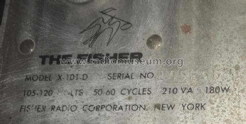 Control Amplifier X-101D; Fisher Radio; New (ID = 3017756) Ampl/Mixer