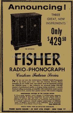 Custom Futura CJ-10; Fisher Radio; New (ID = 1370463) Radio