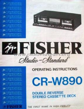 Double Reverse Stereo Cassette Deck CR-W890; Fisher Radio; New (ID = 1607345) Sonido-V