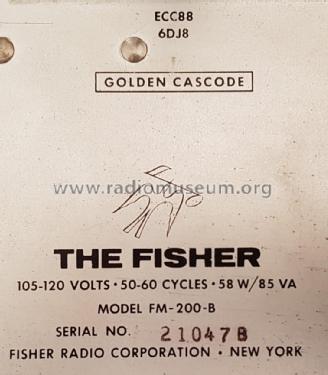 FM200B ; Fisher Radio; New (ID = 2630234) Radio