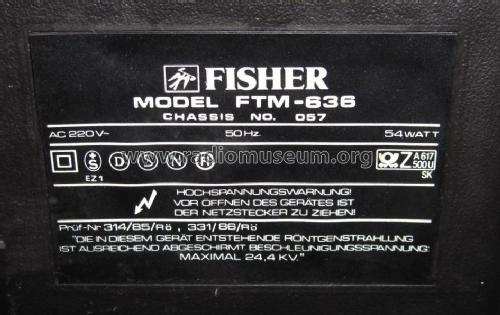 FTM-636 Ch= 057; Fisher Radio; New (ID = 1817062) Television