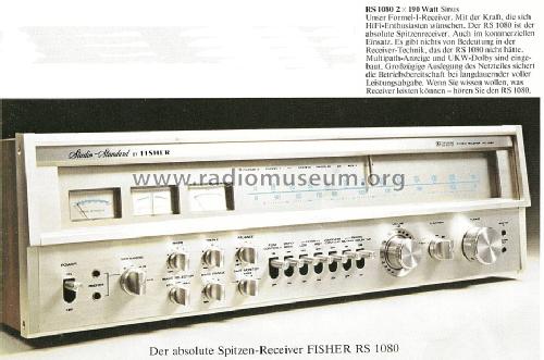 RS-1080; Fisher Radio; New (ID = 1593427) Radio