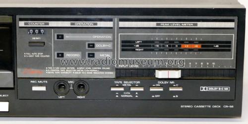 Stereo Cassette Deck CR-58; Fisher Radio; New (ID = 2012440) R-Player