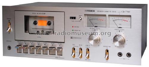 Stereo Cassette Deck CR-7700; Fisher Radio; New (ID = 801666) Reg-Riprod