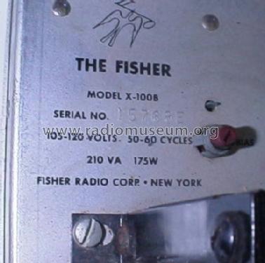 Stereo Master Control Amplifier X-100B; Fisher Radio; New (ID = 517802) Ampl/Mixer