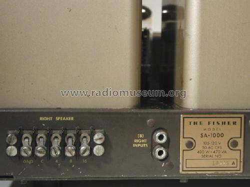 Stereophonic Power Amplifier SA-1000; Fisher Radio; New (ID = 463861) Ampl/Mixer
