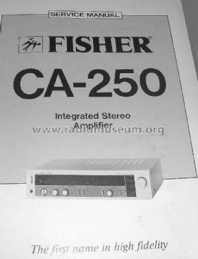 Studio-Standard CA-250; Fisher Radio; New (ID = 1718785) Ampl/Mixer