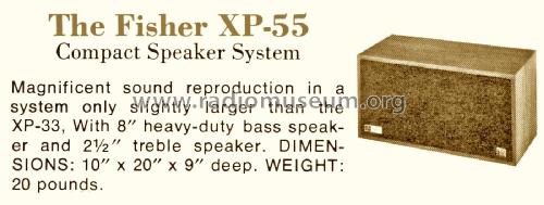 Two-Way Speaker System XP-55; Fisher Radio; New (ID = 1810024) Altavoz-Au