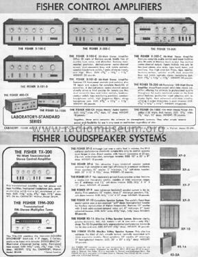 Control Amplifier X-101D; Fisher Radio; New (ID = 993018) Ampl/Mixer