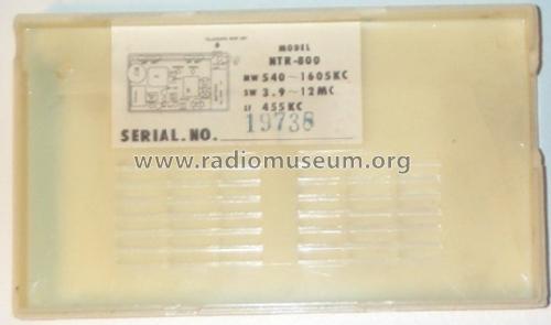 8 Transistor 2 Band NTR800; Fleetwood brand? (ID = 300067) Radio