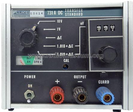 DC Transfer Standard 731A; Fluke, John, Mfg. Co (ID = 1498797) Equipment