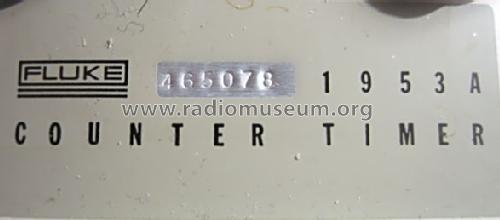 Frequency Counter 1953 A; Fluke, John, Mfg. Co (ID = 1368101) Equipment