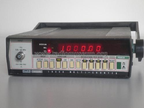Multi-Counter 1900A; Fluke, John, Mfg. Co (ID = 1023473) Equipment