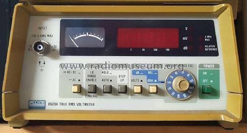 True RMS Voltmeter 8920A; Fluke, John, Mfg. Co (ID = 2593532) Ausrüstung