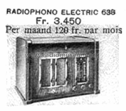 Radiophono Electric 638A; FNR Fabrique (ID = 1453048) Radio