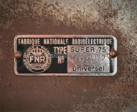 Super FNR 75U; FNR Fabrique (ID = 2595713) Radio