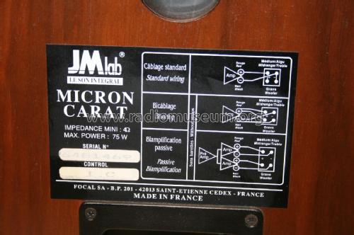 Micron Carat ; Focal JMlab; Saint- (ID = 2383704) Parlante