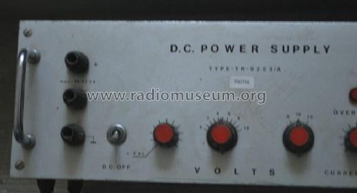 DC Power Supply TR-9253/A; Fok-Gyem Szövetkezet (ID = 1675835) Ausrüstung