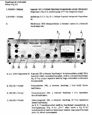 DC Stabilized Power Supply TR-9177; Fok-Gyem Szövetkezet (ID = 793122) Equipment