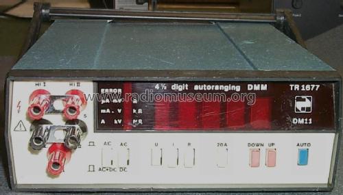 Digital Multimeter TR-1677 / DM11; Fok-Gyem Szövetkezet (ID = 797793) Equipment