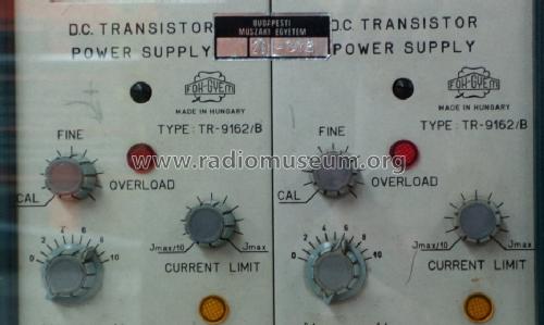 Transistor DC Power Supply TR-9162/B; Fok-Gyem Szövetkezet (ID = 1484210) Equipment