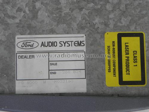 6000 CD RDS Tuner LHD; Ford; Köln (ID = 2170600) Car Radio