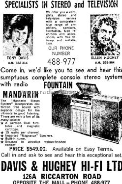 Mandarin Stereo System ; Fountain Electronic (ID = 3162011) Radio