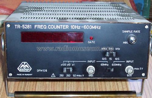 Frequency Counter 10 Hz-600 MHz TR-5281 / DFM126; Finommechanikai (ID = 793977) Equipment